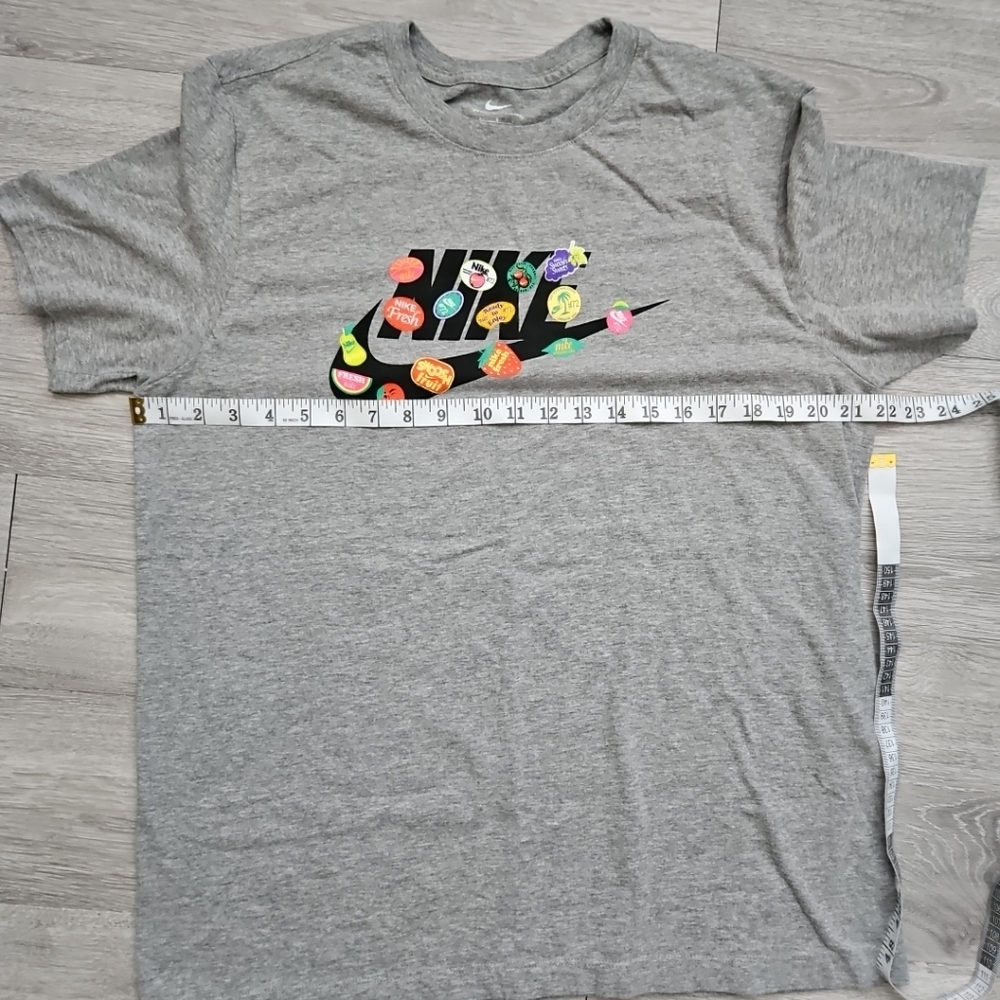 Nike Men's Sportswear So 3 HBR T-Shirt Gray Size Large Fruit Sticker - Picture 4 of 5